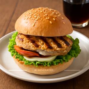 Grill chicken burger