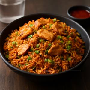 Chicken schezwan fried rice