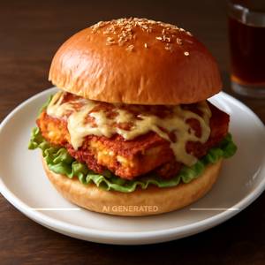 Paneer Pizza Burger