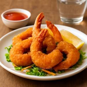 Golden prawns 