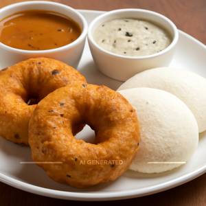 2 Vada with 2 Idli
