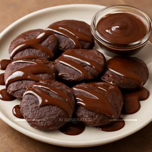 Chocolate Overload - Dark Mini Pancakes (8 Pieces)
