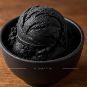 Black Dessert Ice Cream