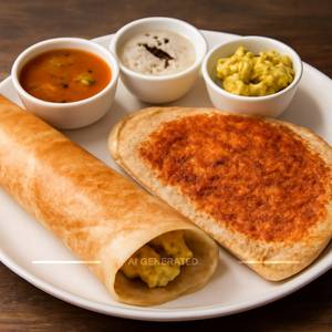 Masala Dosa & Ulli Karam Dosa Combo