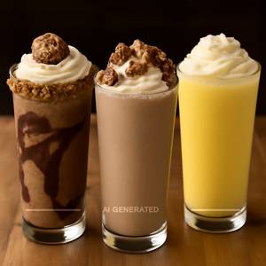 Ferrero Rocher Twist Thick Shake+ Snickers Thick Shake+Mango Thick Shake