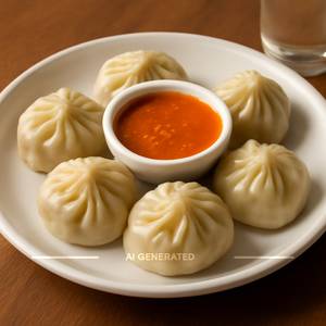 Chicken Steamed Momos [6 Pcs]