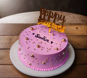 Strawberry Birthday Theme Cake