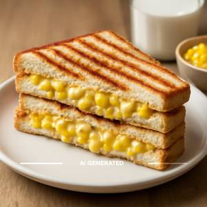 Corn and cheese sandwich 