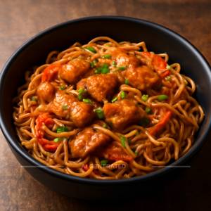 Schezwan chicken noodles