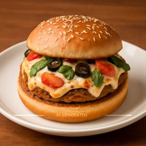Veg Pizza Burger