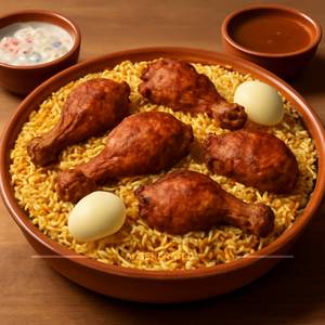 Chicken fry piece biryani family pack
