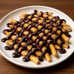 Chocolate Drizzled Fries