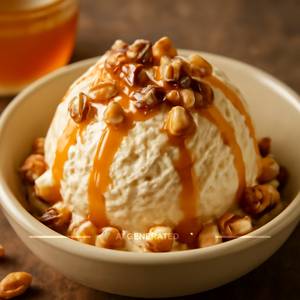 Honey Caramel Nuts Ice Cream