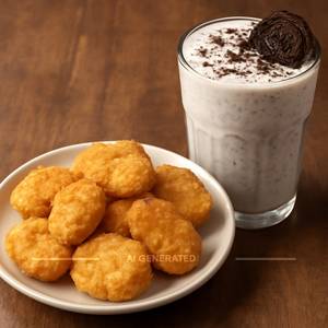 Chicken Nuggets + Oreo Shake