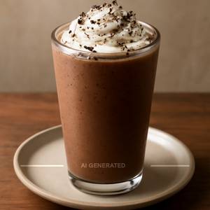 Dark chocolate thickshake