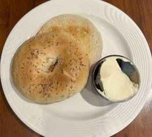 Toasted Bagel With Cream Cheese