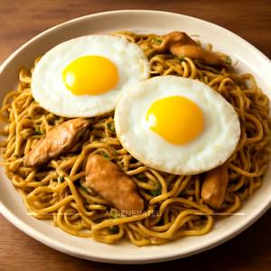Double Egg Chicken Noodles