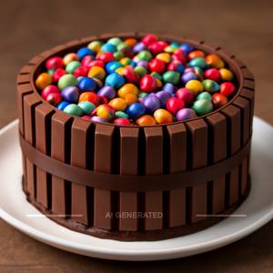 Kitkat Gems Cake