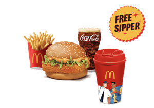 McSpicy Paneer Burger Sipper Meal