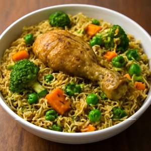 Hara bhara Chicken biryani