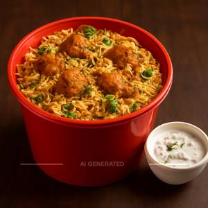Red Bucket Special Chicken Biryani [2 Person]
