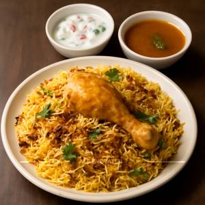 AFC Chicken Special Biryani(serves withraita and salan )