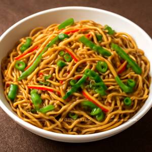 Brown Garlic Noodles Veg