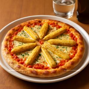 Baby Corn Pizza