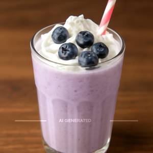 Blueberry milk shakes