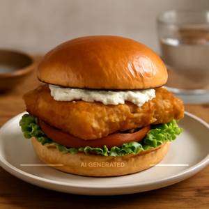 Fried Fish Burger 