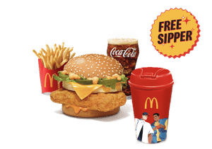 McSpicy Premium Chicken Burger Sipper Meal
