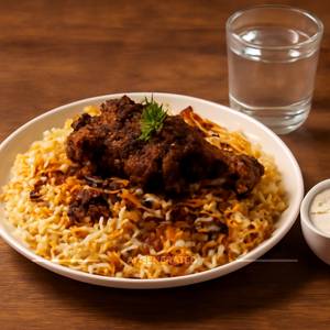 Mutton fry pice biryani