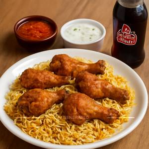 Fried Wings Biryani (Roast) + Thumps Up