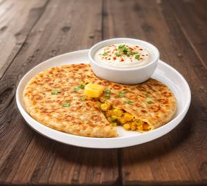 Aloo Paratha + Dahi