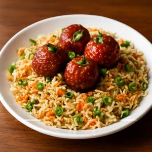 Veg Manchurian Fried Rice