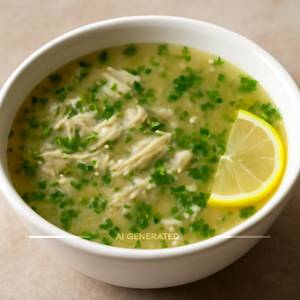 Lemon Coriander Chicken Soup
