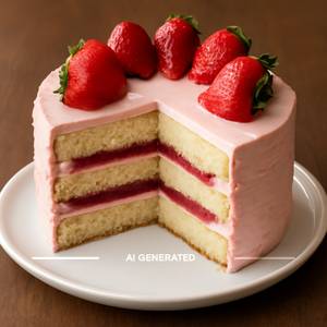 Strawberry Cake 500g                              