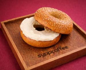Toasted Cream Cheese Bagel