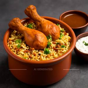 Chicken bucket biryani
