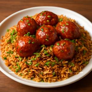 Egg Manchurian Fried Rice