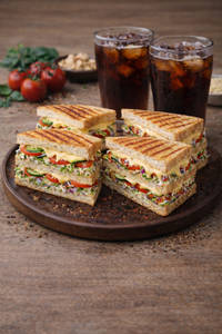 2 Veg Cheese Sandwich Sandwich + 2 Cold Drink 250ml