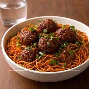Veg Manchuriyan Noodles