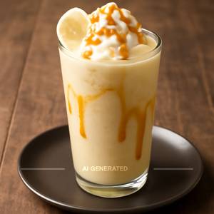 Banana Carmel Thick Shake