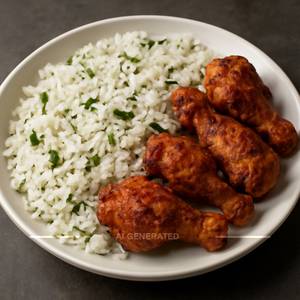 Biryani Rice with chicken Fry