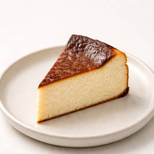 Vanilla Basque Cheese Cake Slice