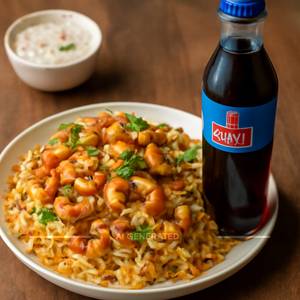 Kaju Nut Biryani. + Thumbsup 250Ml