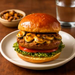 Butter Mushroom Burger 