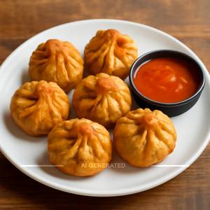 Veg Fried Momos [6 Pcs]
