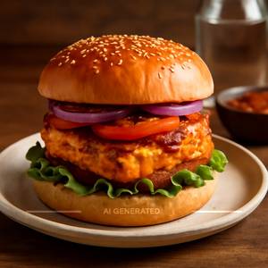 Spicy Paneer Burger