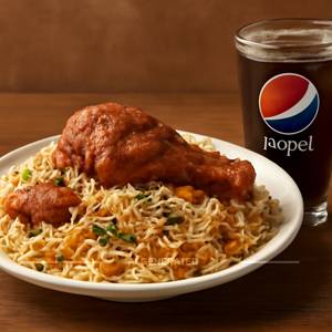 Chiken Fry Biryani + Pepsi
